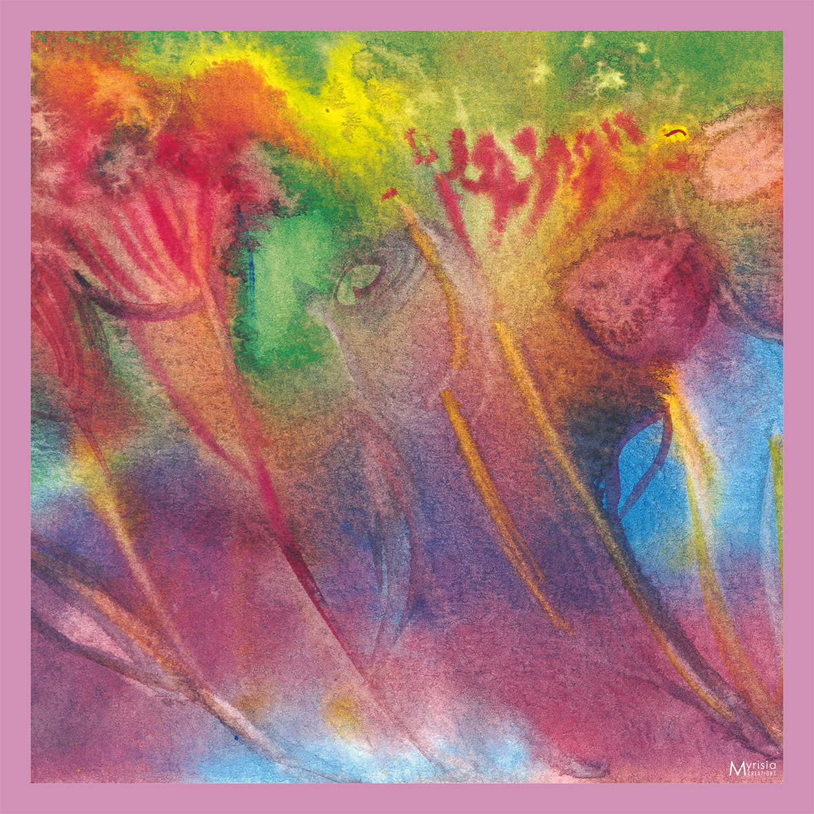 Gavroche 53x53-Tulipes Rouges Myrisia Créations